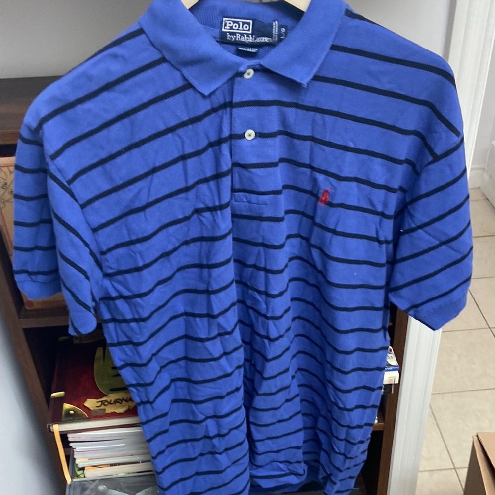 Polo by Ralph Lauren Blue Striped Men's Shirt